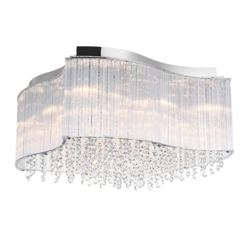 CWI Lighting 5320C20C-S Elsa Ten Light Flush Mount, Chrome (Discontinued)