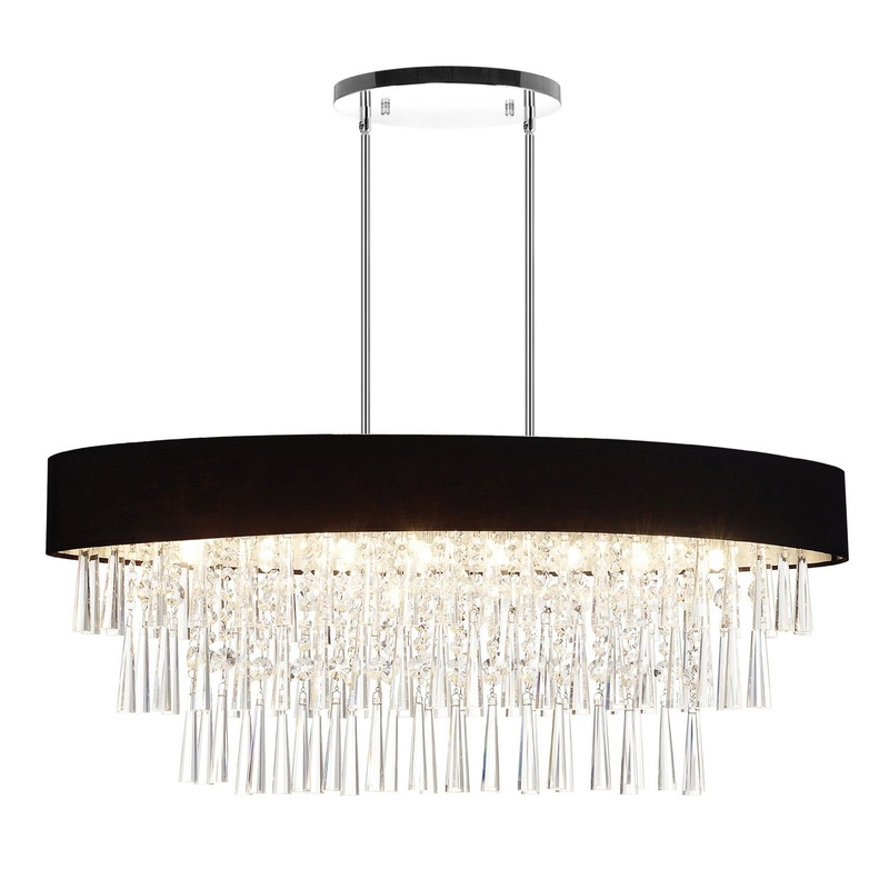 CWI Lighting 5523P38C-O (Black) Franca Eight Light Chandelier, Black