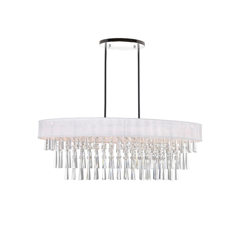 CWI Lighting 5523P38C-O (Off White) Franca Eight Light Chandelier, Off White