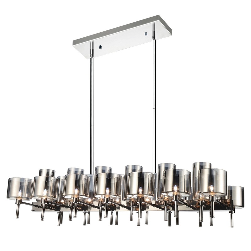 CWI Lighting 5526P46-26-612 Montoya 26 Light Chandelier, Pearl Black (Discontinued)