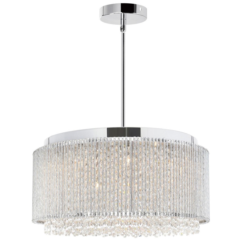 CWI Lighting 5535P20C-R Claire 12 Light Chandelier, Chrome