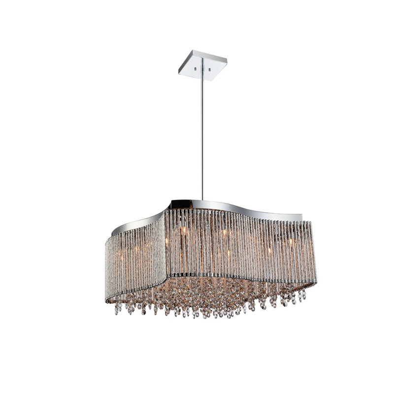 CWI Lighting 5535P20C-RB Claire 12 Light Chandelier, Chrome (Discontinued)