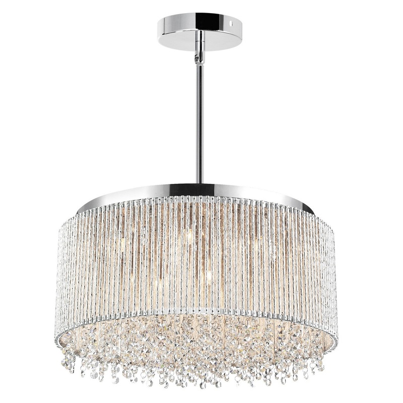 CWI Lighting 5535P24C-R Claire 14 Light Chandelier, Chrome