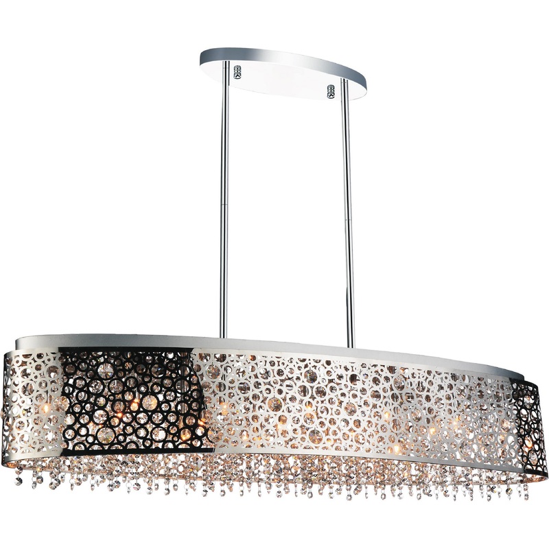 CWI Lighting 5536P46ST-O Bubbles 16 Light Chandelier, Stainless Steel