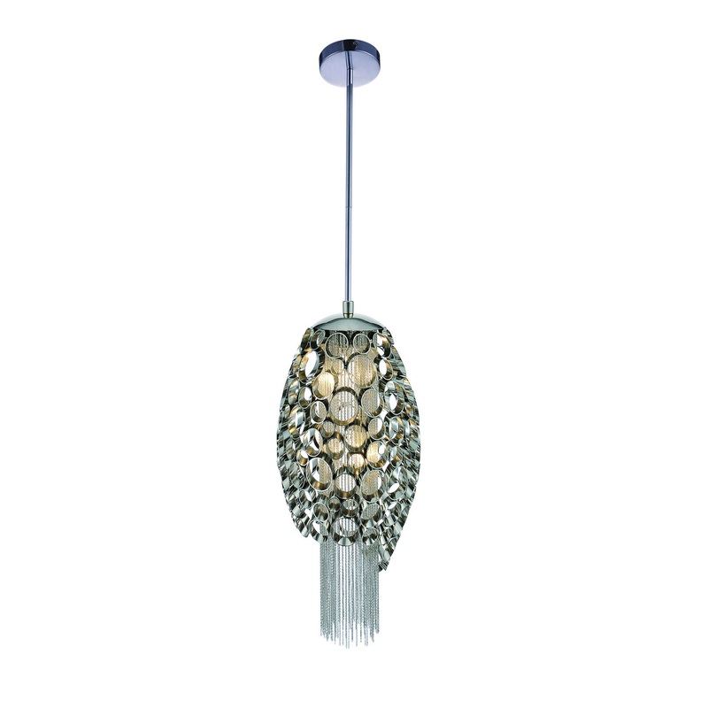 CWI Lighting 5631P8C-O Victoria Two Light Mini Pendant, Chrome