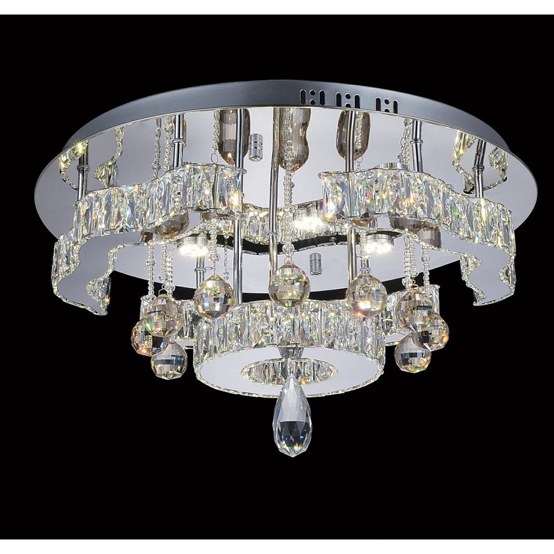 CWI Lighting 5643C20ST-R Comet LED Flush Mount, Stainless Steel (Discontinued)
