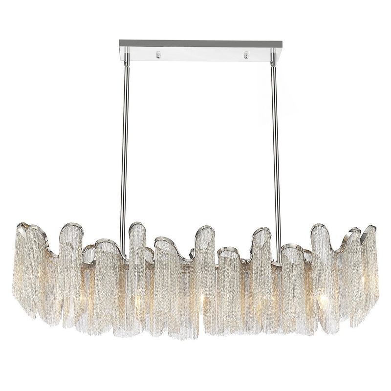 CWI Lighting 5650P47C Daisy Seven Light Chandelier, Chrome