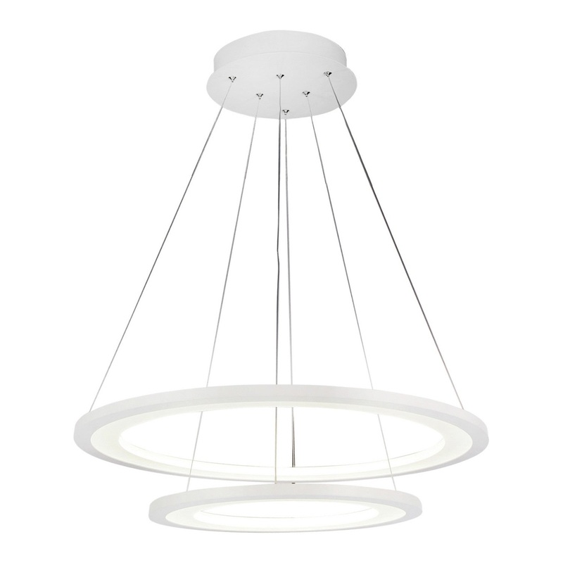 CWI Lighting 5665P20-2-103 Alloha LED Chandelier, White (Discontinued)