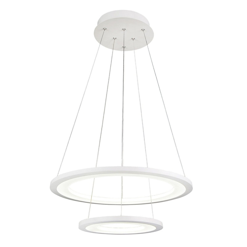 CWI Lighting 5665P24-2-103 Alloha LED Chandelier, White (Discontinued)