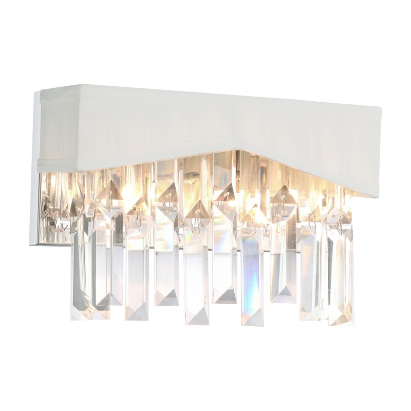 CWI Lighting 5674W10C-W Havely Two Light Wall Sconce, Chrome