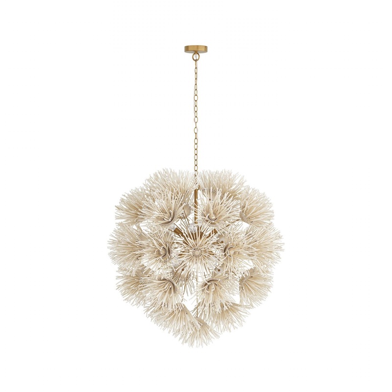Arteriors DMS04 Winona Eight Light Chandelier Ivory
