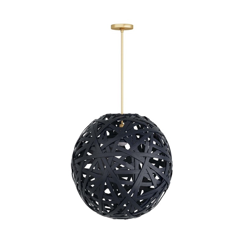 Arteriors DMS06 Trai One Light Pendant Black