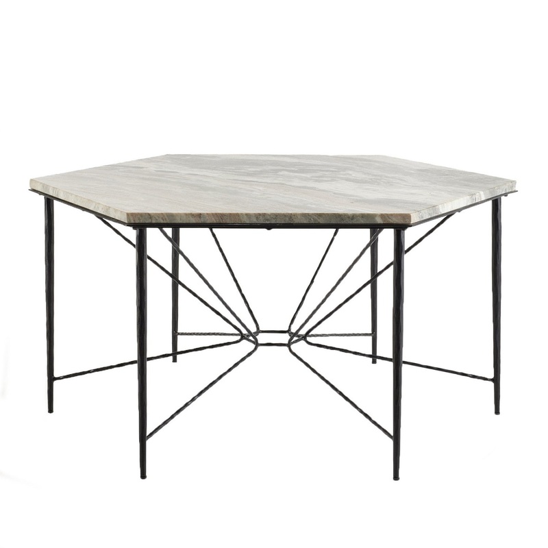 Arteriors FDI03 Estrella Dining Table Toronto/Blackened Iron