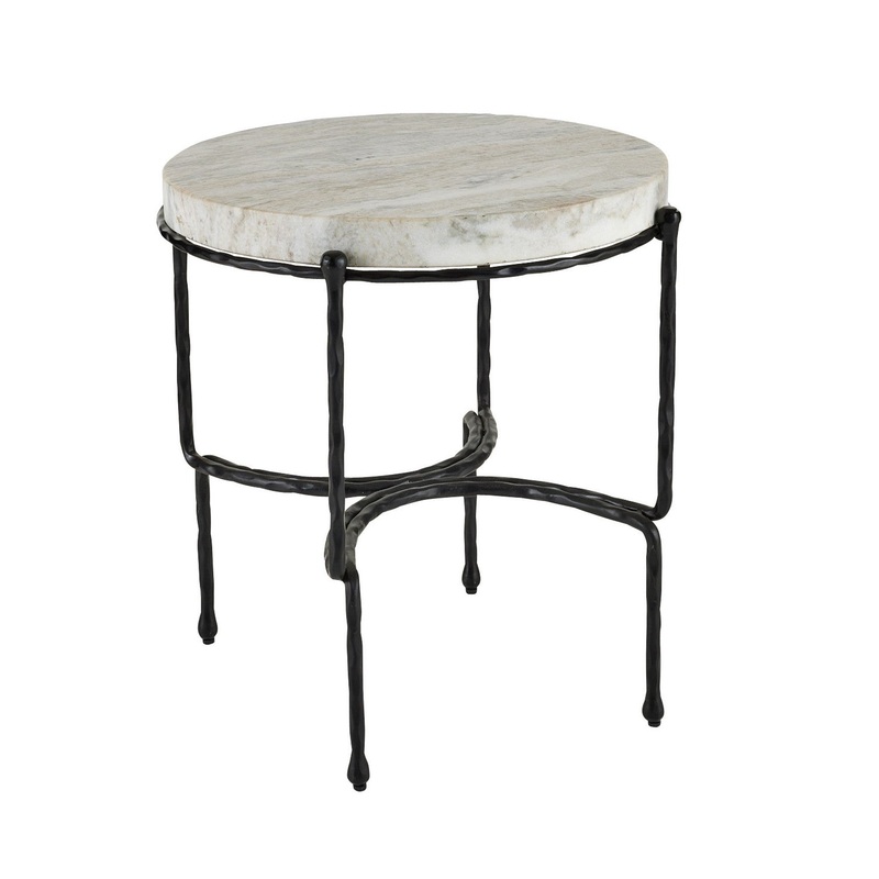 Arteriors FEI24 Cedrick End Table Toronto/Blackened Iron