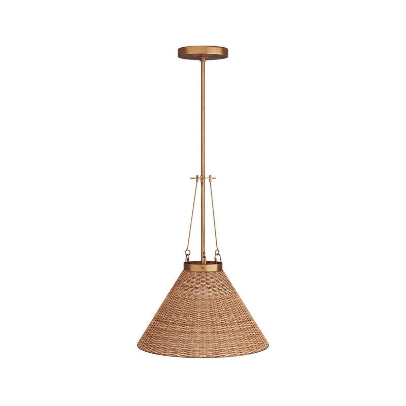 Arteriors GCDPI01 Sedge One Light Pendant Natural