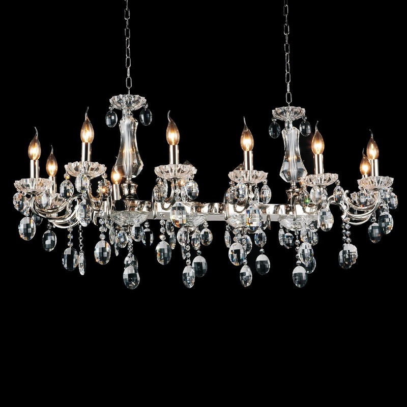 CWI Lighting 2016P46C-12 Flawless 12 Light Chandelier, Chrome (Discontinued)