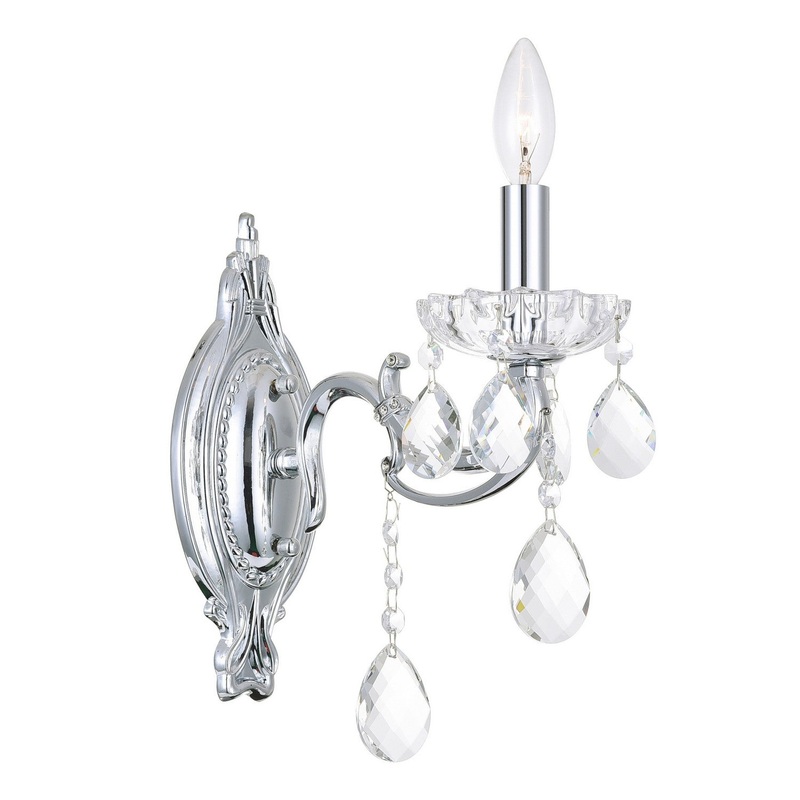 CWI Lighting 2016W5C-1 Flawless One Light Wall Sconce, Chrome (Discontinued)