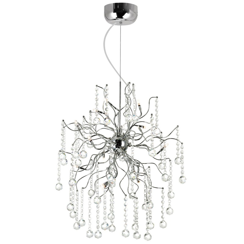 CWI Lighting 5066P20C Cherry Blossom LED Chandelier, Chrome