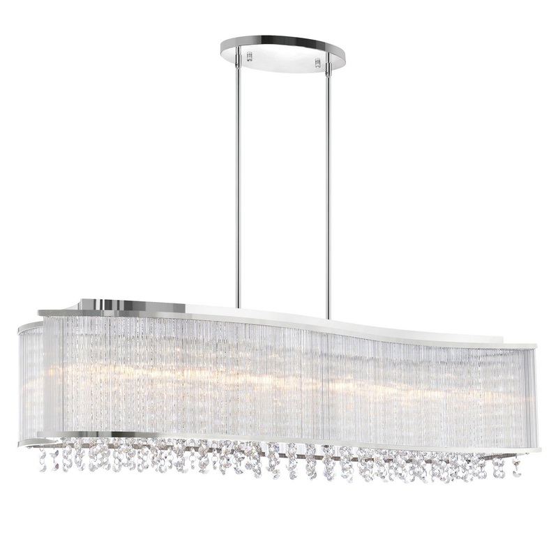 CWI Lighting 5320P36C-RC Elsa Six Light Chandelier, Chrome