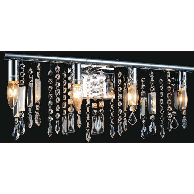 CWI Lighting 5549W24C Janine Four Light Vanity, Chrome (Discontinued)