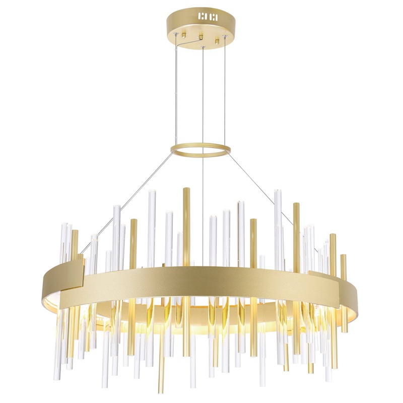 CWI Lighting 1245P26-602 Millipede LED Chandelier, Satin Gold
