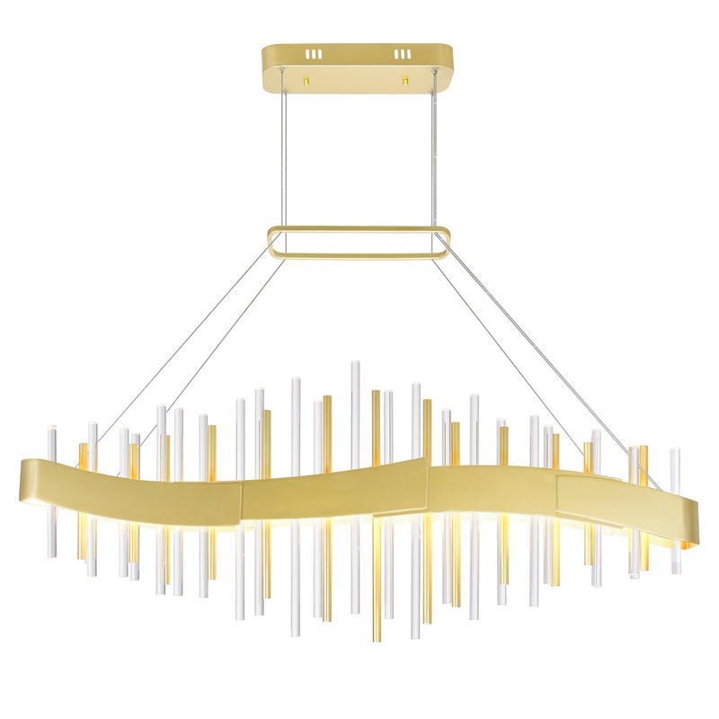CWI Lighting 1245P40-602 Millipede LED Chandelier, Satin Gold