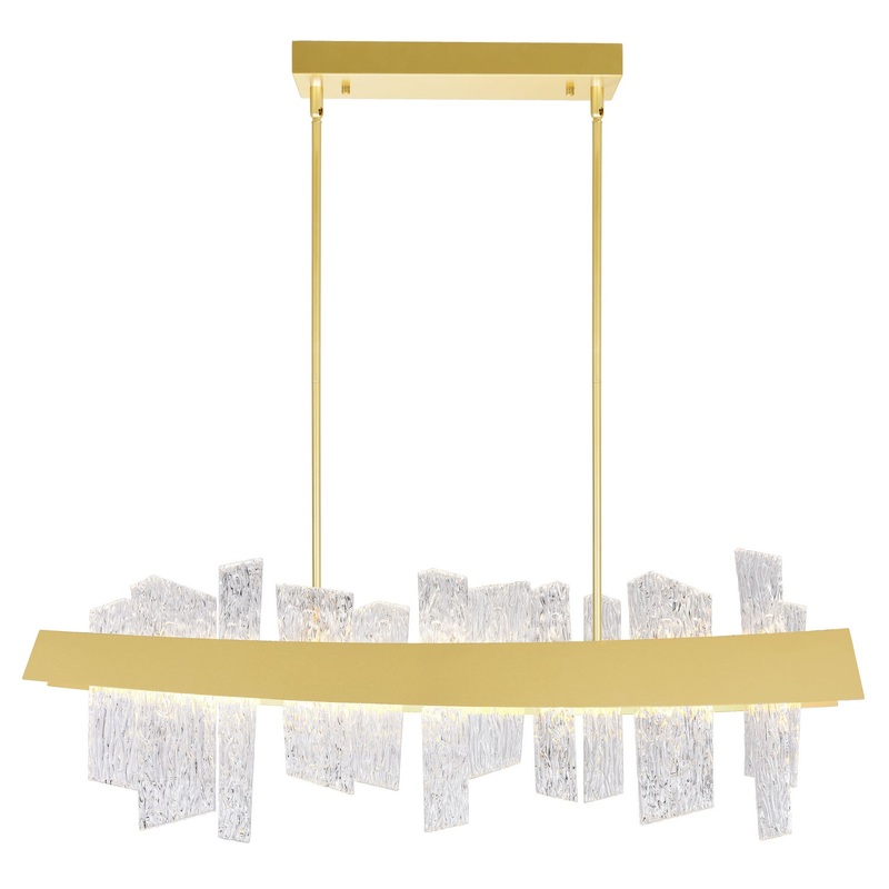 CWI Lighting 1246P39-602 Guadiana LED Chandelier, Satin Gold
