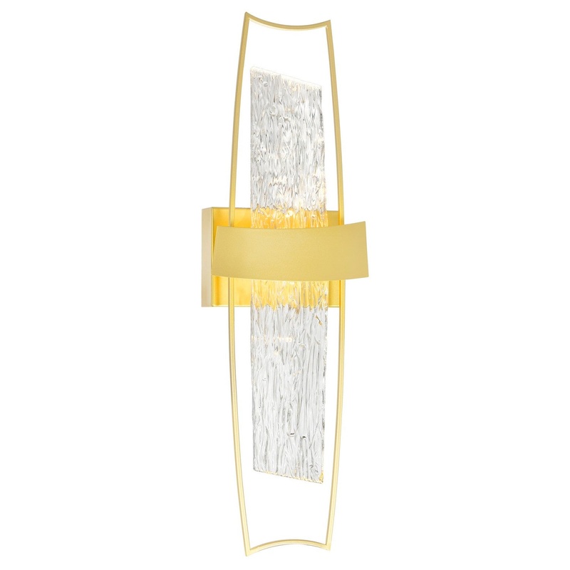 CWI Lighting 1246W8-602 Guadiana LED Wall Sconce, Satin Gold