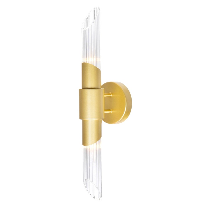 CWI Lighting 1269W5-2-602 Croissant Two Light Wall Sconce, Satin Gold (Discontinued)