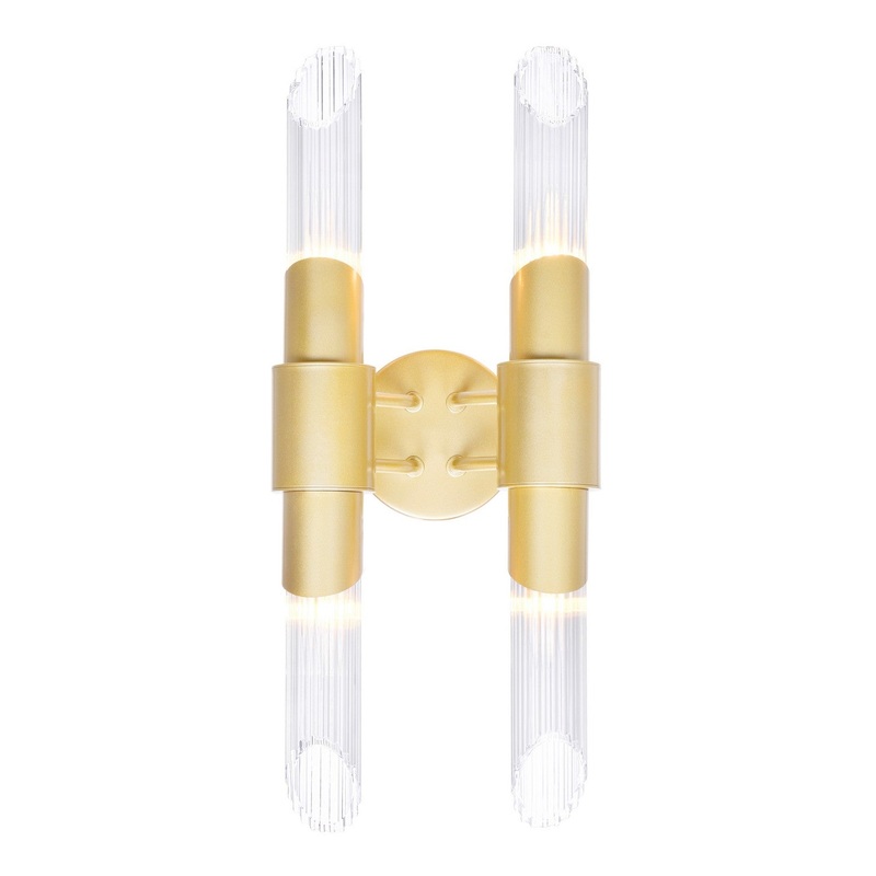 CWI Lighting 1269W8-4-602 Croissant Four Light Wall Sconce, Satin Gold