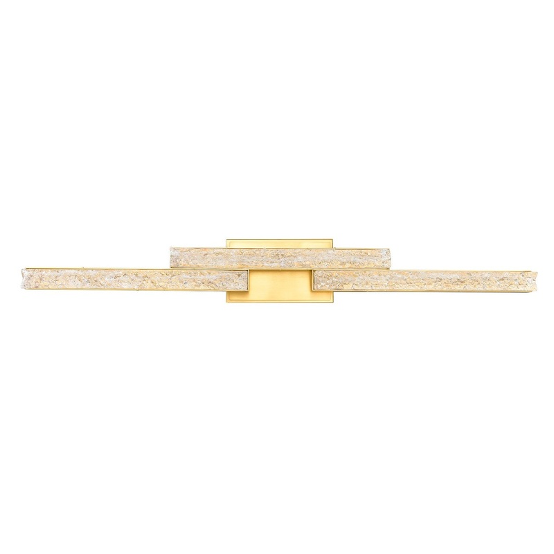 CWI Lighting 1588W36-3-624 Stagger LED Vanity, Brass