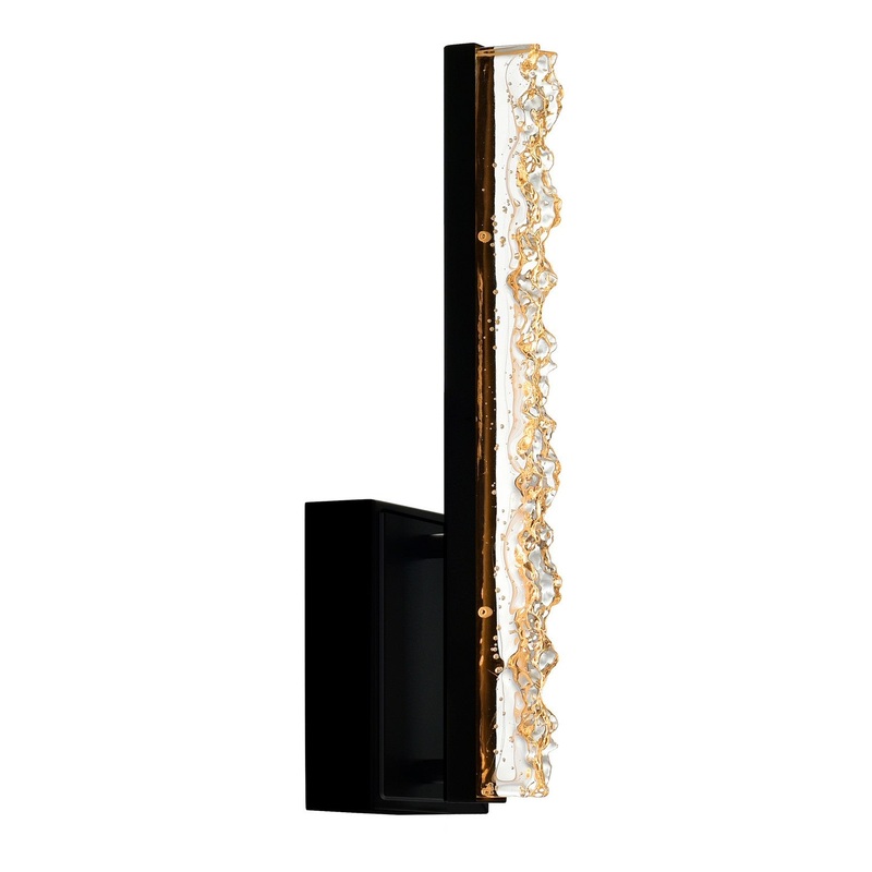 CWI Lighting 1588W5-1-101 Stagger LED Wall Sconce, Black