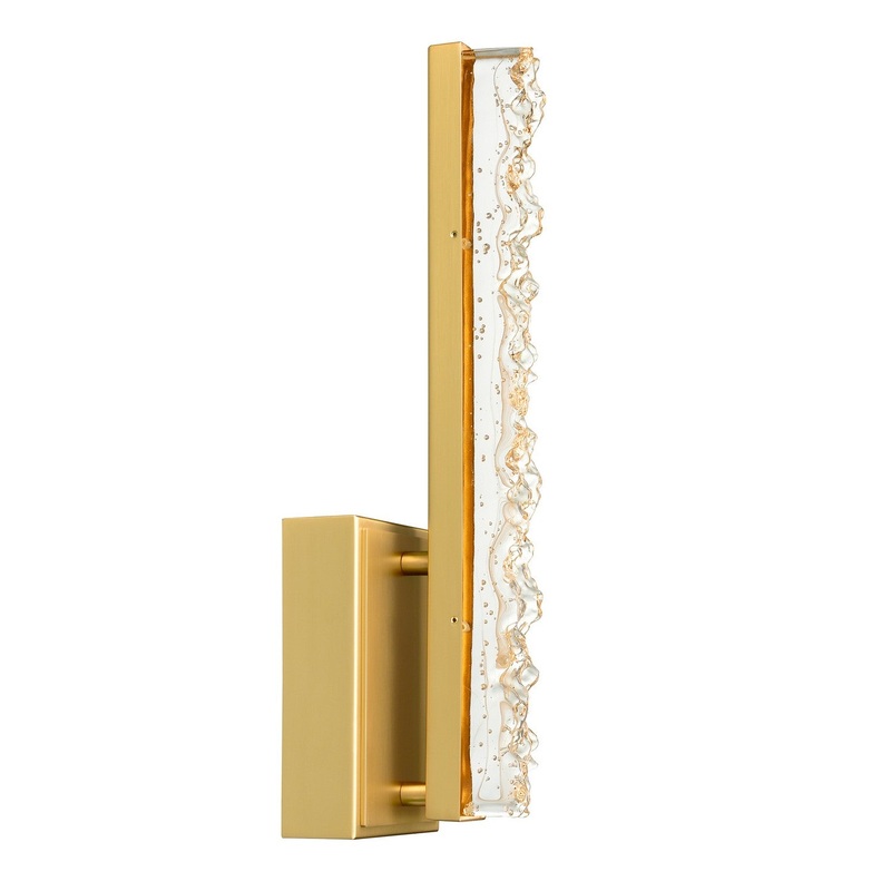CWI Lighting 1588W5-1-624 Stagger LED Wall Sconce, Brass