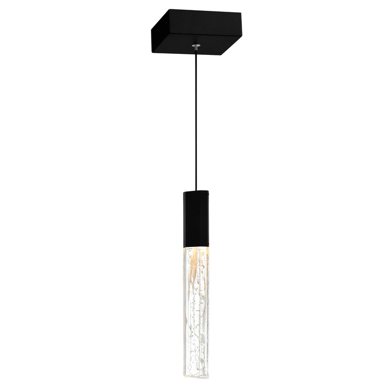 CWI Lighting 1589P5-1-101 Greta LED Mini Pendant, Black