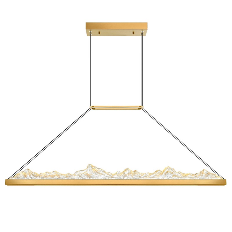 CWI Lighting 1601P48-624 Himalayas LED Chandelier, Brass