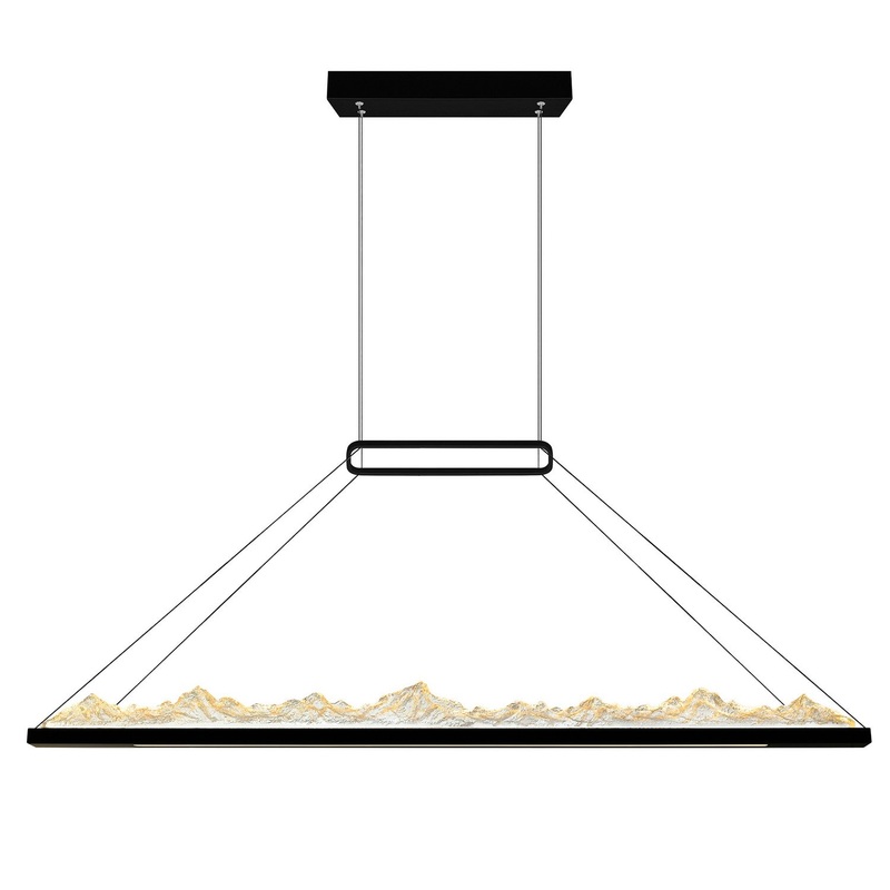 CWI Lighting 1601P62-101 Himalayas LED Chandelier, Black