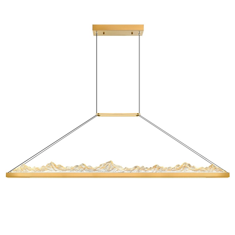 CWI Lighting 1601P62-624 Himalayas LED Chandelier, Brass