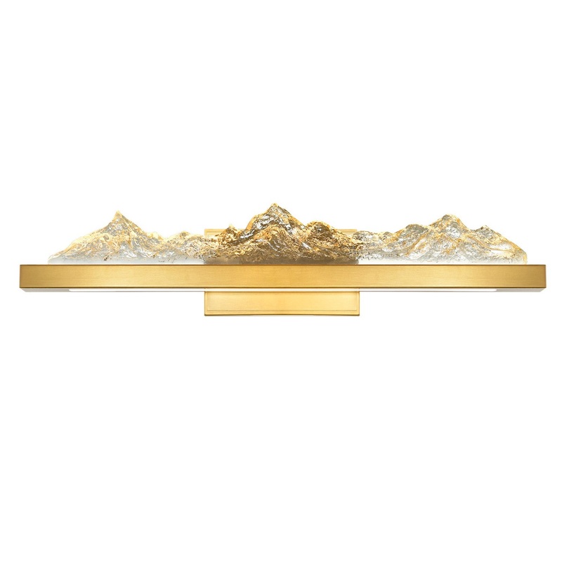 CWI Lighting 1601W26-624 Himalayas LED Vanity, Brass