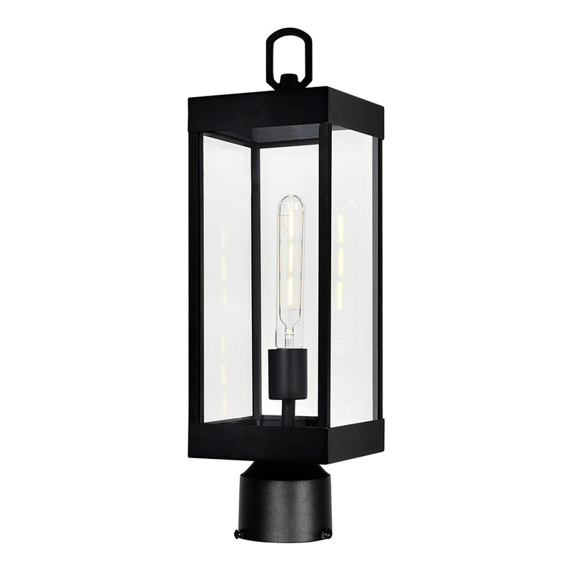 CWI Lighting 1695PT6-1-101 Windsor One Light Outdoor Lantern Head, Black