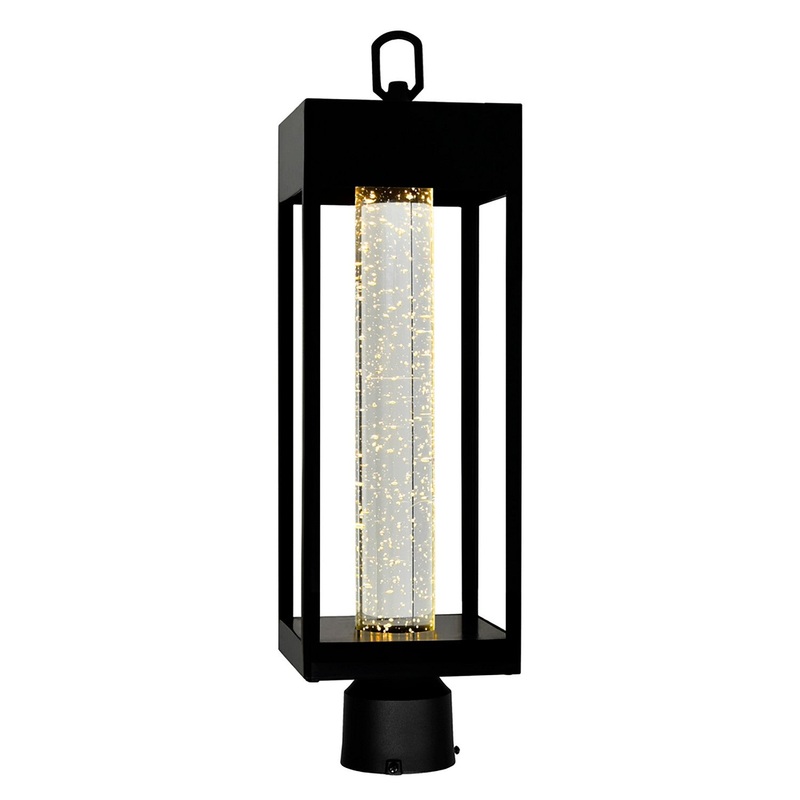 CWI Lighting 1696PT5-1-101 Rochester LED Outdoor Lantern Head, Black