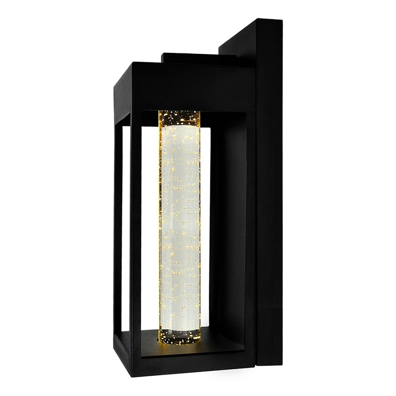 CWI Lighting 1696W5-1-101-A Rochester LED Outdoor Wall Lantern, Black