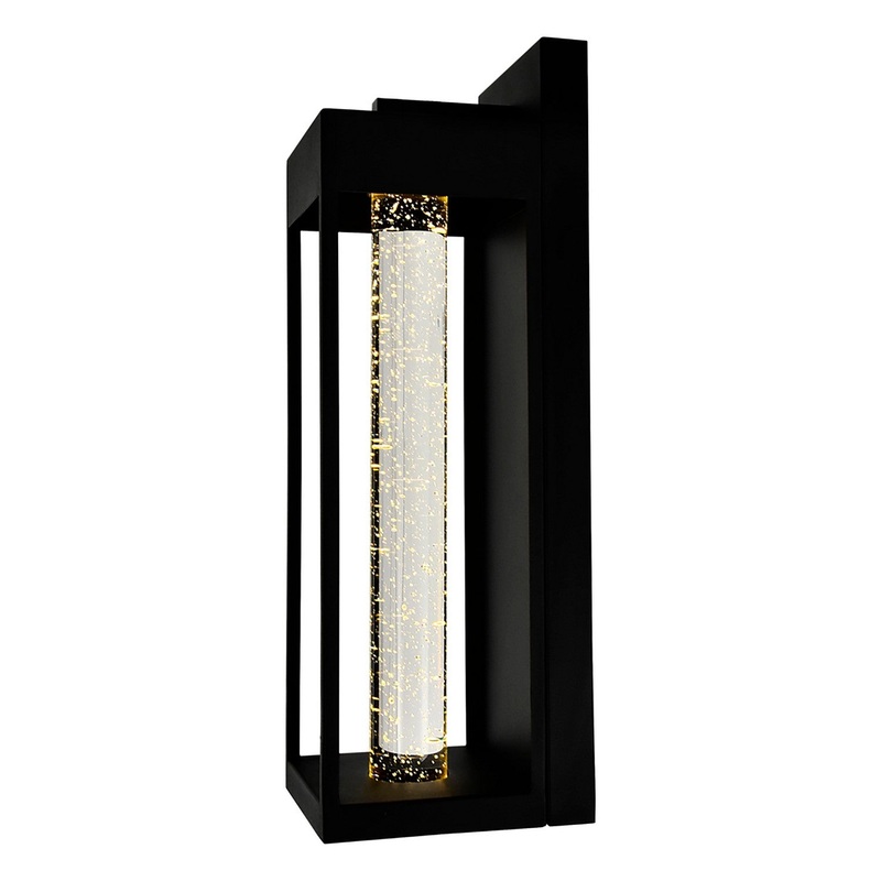 CWI Lighting 1696W5-1-101-C Rochester LED Outdoor Wall Lantern, Black