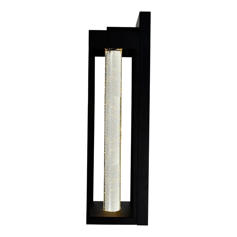 CWI Lighting 1696W5-1-101-E Rochester LED Outdoor Wall Lantern, Black