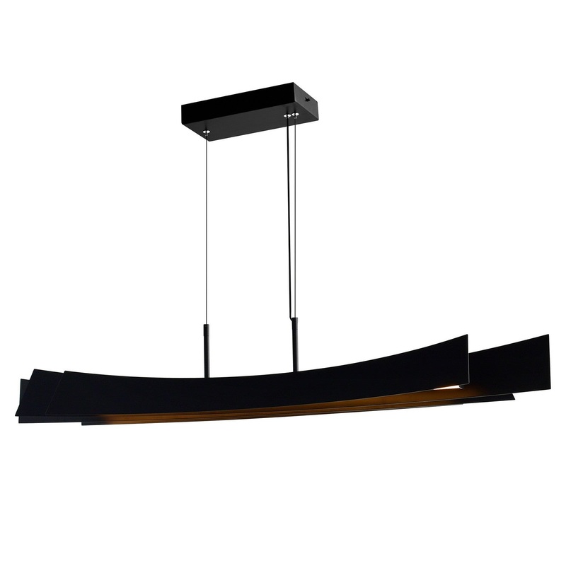 CWI Lighting 1698P50-101 Candora LED Chandelier, Black