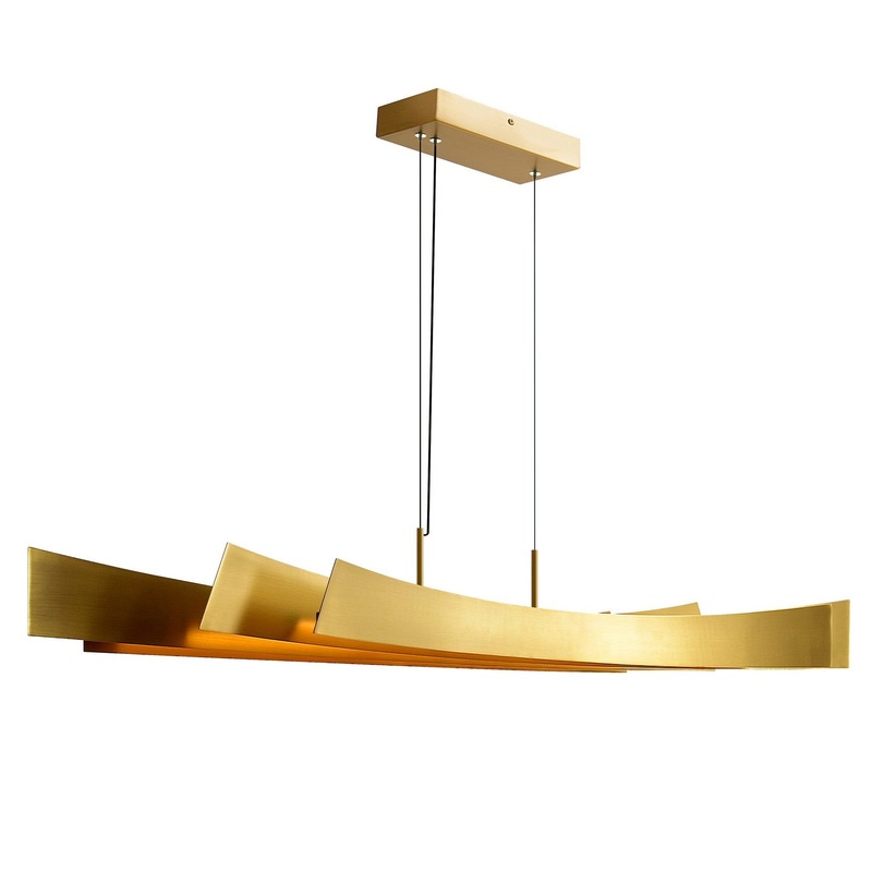 CWI Lighting 1698P50-624 Candora LED Chandelier, Brass