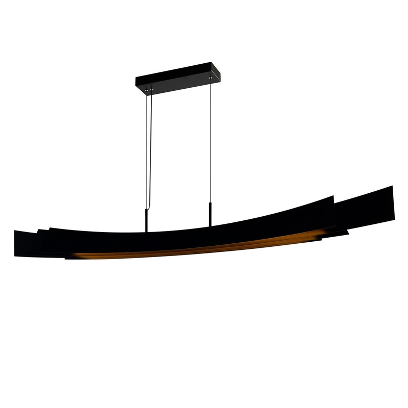 CWI Lighting 1698P72-101 Candora LED Chandelier, Black
