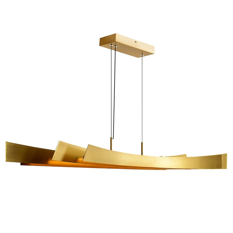 CWI Lighting 1698P72-624 Candora LED Chandelier, Brass