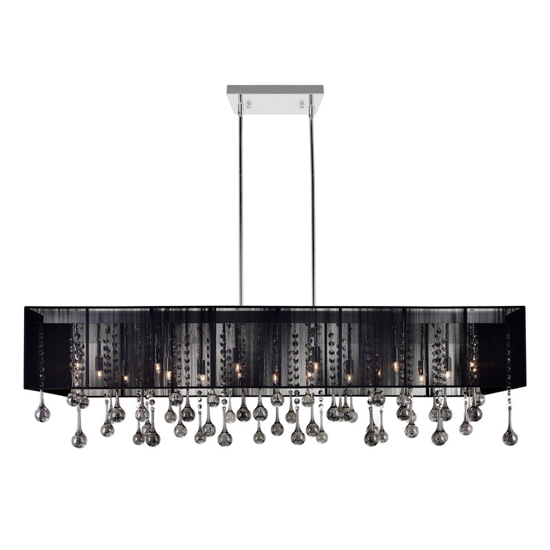 CWI Lighting 5005P48C(B-S) Water Drop 17 Light Chandelier, Chrome (Discontinued)