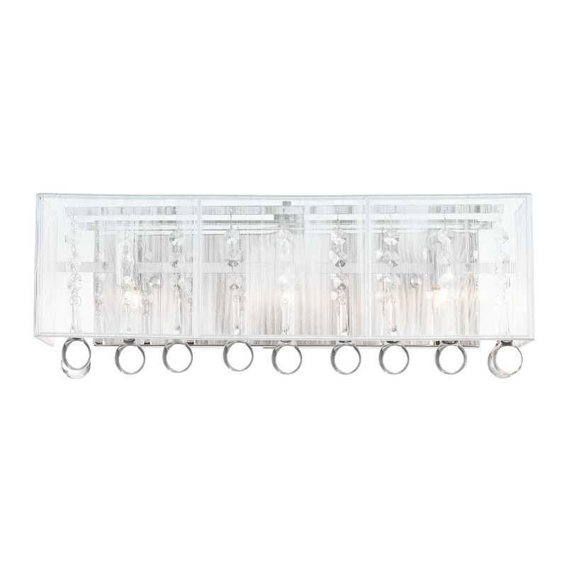 CWI Lighting 5005W18C-RC (S) Water Drop Three Light Vanity, Chrome