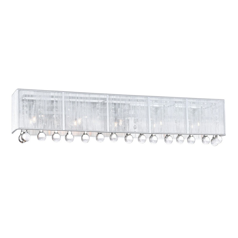 CWI Lighting 5005W32C-RC (S) Water Drop Five Light Vanity, Chrome (Discontinued)